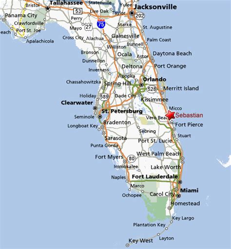map of florida showing sebastian